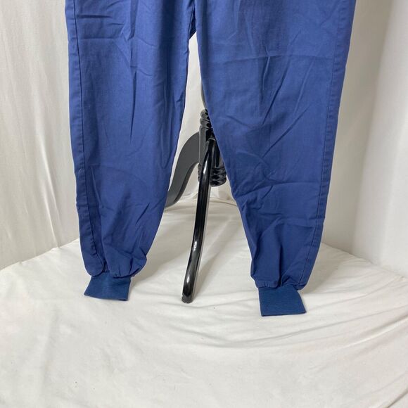 Womens Medium Scrub Pants Landau Blue Elastic Waist and Ankles - Picture 5 of 12